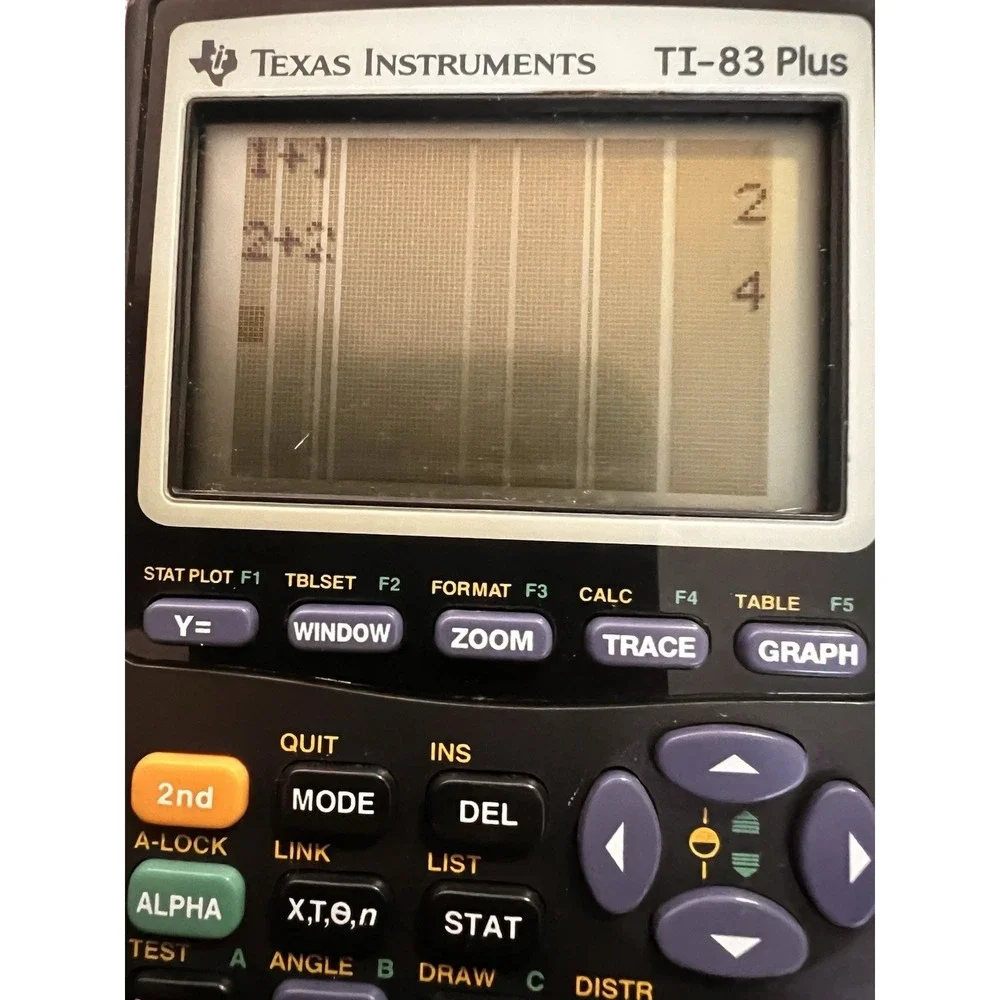 Texas Instruments TI-83 Plus Graphing Calculator Parts Repair LCD Issue